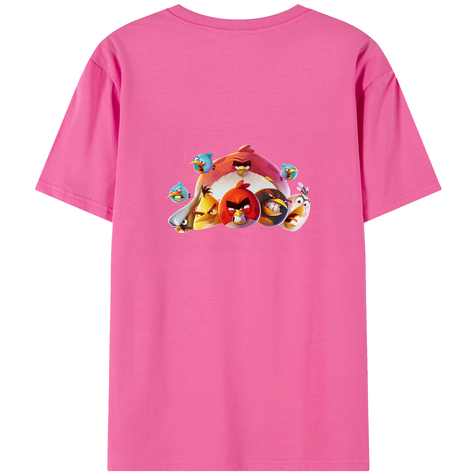 （画像用） Angry Birds アングリーバード レディース半袖Tシャツ(バックプリント)